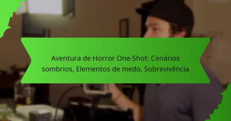 Aventura de Horror One-Shot: Cenários sombrios, Elementos de medo, Sobrevivência