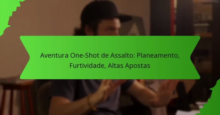 Aventura One-Shot de Assalto: Planeamento, Furtividade, Altas Apostas