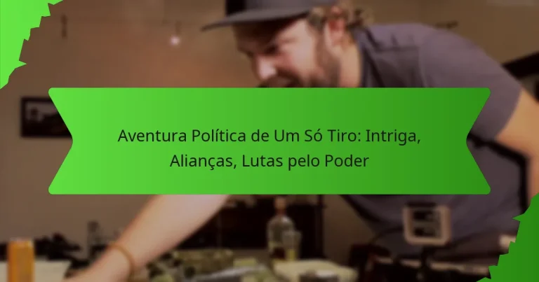 Aventura Política de Um Só Tiro: Intriga, Alianças, Lutas pelo Poder