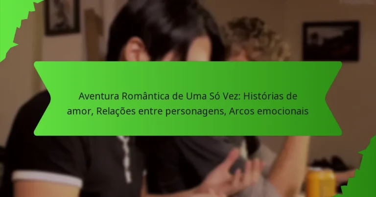 Aventura Romântica de Uma Só Vez: Histórias de amor, Relações entre personagens, Arcos emocionais