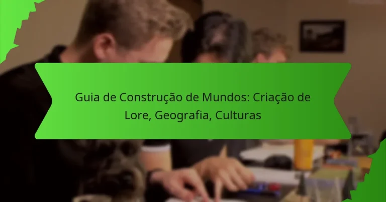 Guia de Construção de Mundos: Criação de Lore, Geografia, Culturas